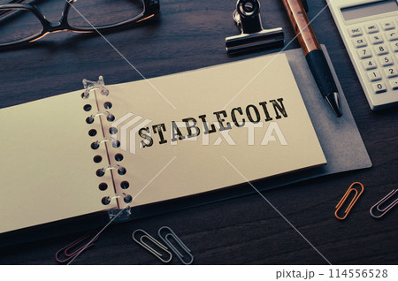 Stablecoinという単語が書かれたノートがあります。それは目を引く画像の通りです。 114556528