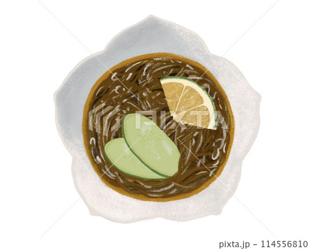 もずく酢（きゅうり、酢橘付き） 114556810