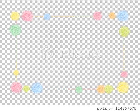 colorful round frame 114557679