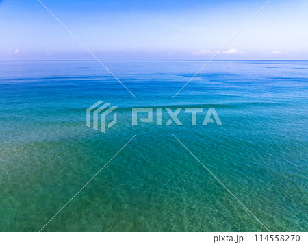 Tropical sea beach seascape,Waves texture background,Summer sea waves nature background 114558270
