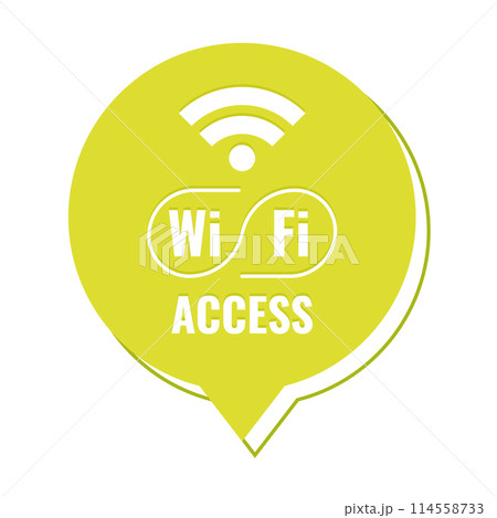 Wifi access label Vector Wifi access label Vector 114558733