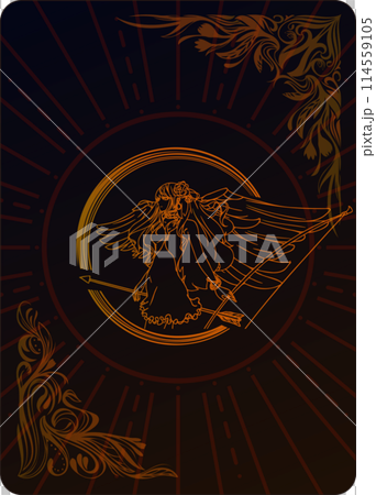 Angel and fantasy card illustration 114559105
