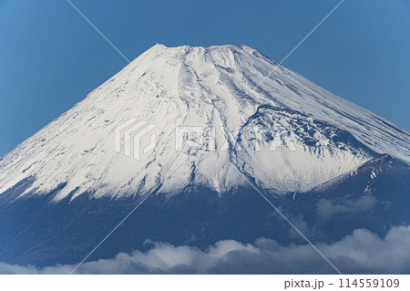 沼津市から見た富士山の山頂 沼津市から見た富士山の山頂 114559109