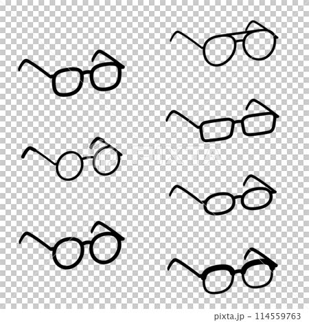 Open glasses diagonal Open glasses diagonal 114559763