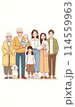 幸せな三世代家族 114559963