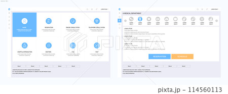 website template design with icons website template design with icons 114560113