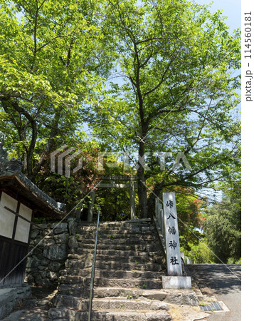 龍田古道沿いに建つ峠八幡神社 114560181
