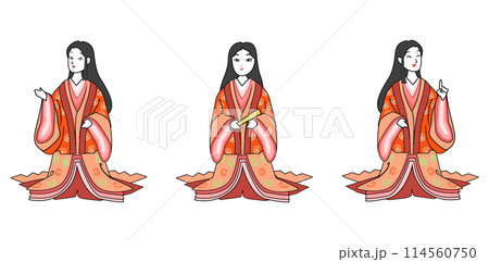 平安貴族女性セット 114560750