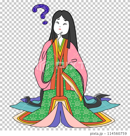 十二単の女性-疑問 114560759