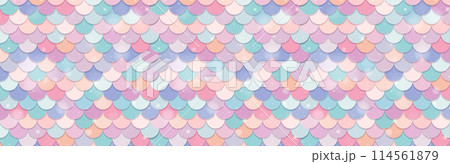 Colorful Scales Pattern Background 114561879