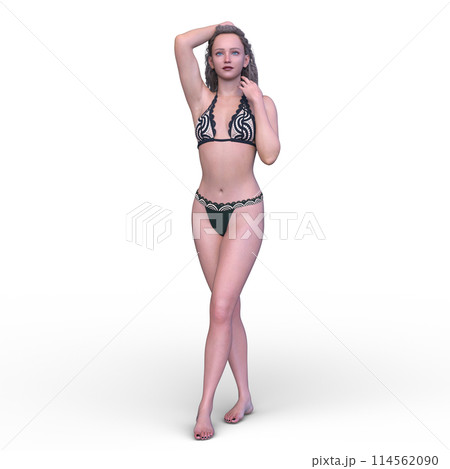 ビキニ姿の女性 ビキニ姿の女性 114562090