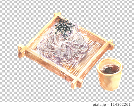 札魯蕎麥麵畫水彩的插圖 114562261
