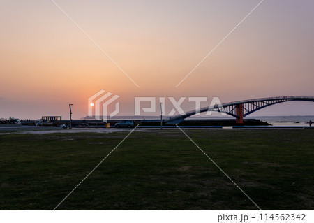 台湾ポンフー澎湖縣の西瀛虹橋レインボーブリッジ XIying Rainbow bridge Taiw 114562342