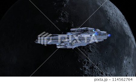 宇宙船と月 114562764