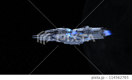 宇宙船と月 114562765