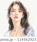 見つめる少女 114562923