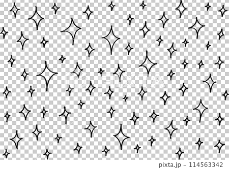 Illustration material of glitter drawn with a pen 114563342