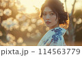 着物を着た女性 114563779
