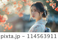 着物を着た若い女性 114563911