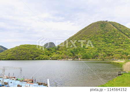 榛名山 榛名富士 榛名湖 榛名山 榛名富士 榛名湖 114564152