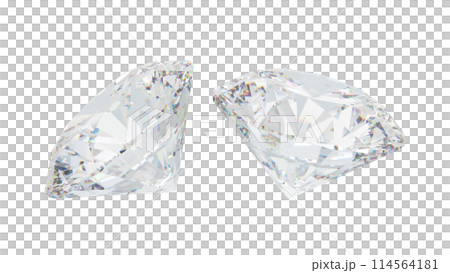 金剛石背景白色CG 114564181