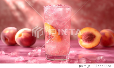 桃の炭酸ジュース 114564228