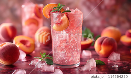 桃の炭酸ジュース 114564230