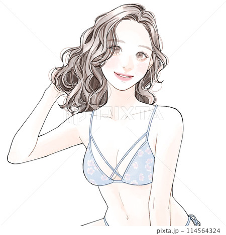 水着の女性 114564324