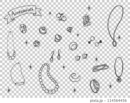 配件插畫（線描/黑色） 114564456