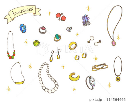 アクセサリーイラスト（カラー） 114564463