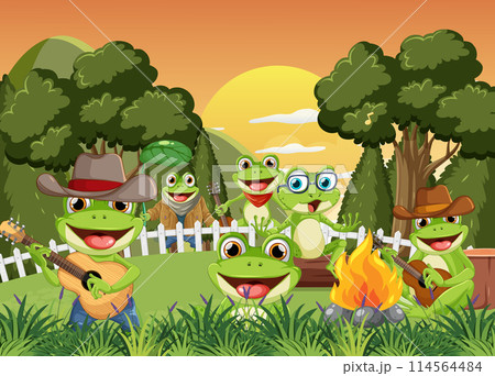 Frogs' Musical Campfire Gathering 114564484