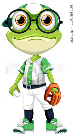 Baseball Frog Ready to Play 114564534