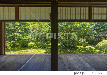 京都　地蔵院（竹寺）　方丈庭園　十六羅漢の庭 114564770