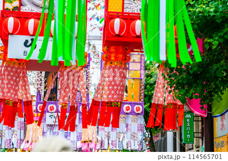 【神奈川県】華やかな装飾が綺麗な湘南ひらつか七夕祭り 114565701