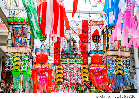 【神奈川県】華やかな装飾が綺麗な湘南ひらつか七夕祭り 114565820