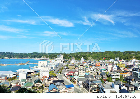 千葉県　青空の勝浦 114567316