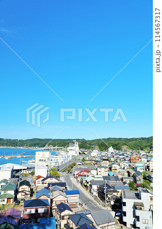 千葉県　青空の勝浦 114567317