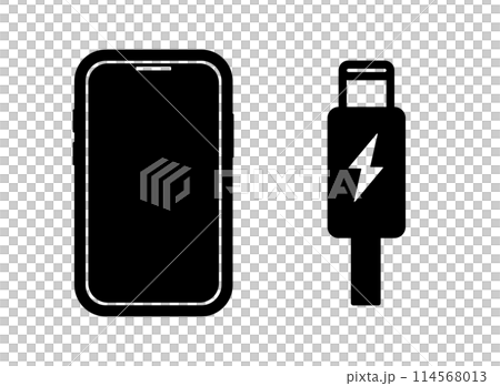 Smartphone USB Type-C icon Smartphone USB Type-C icon 114568013