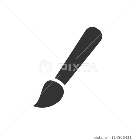 Paint brush icon flat 114568431