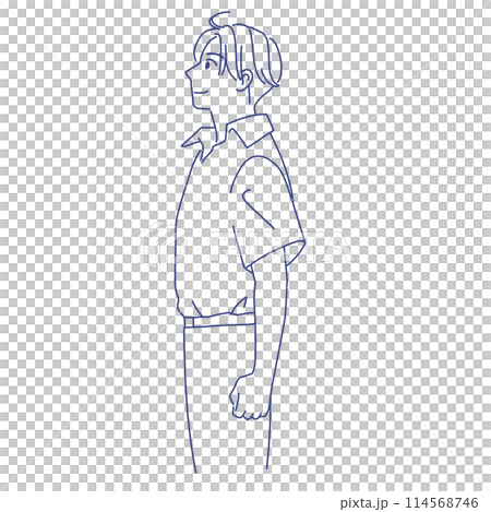 微笑的男學生,對夏天充滿動力 微笑的男學生,對夏天充滿動力 114568746