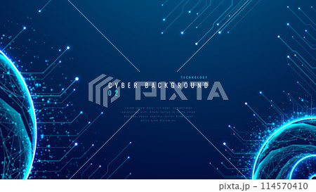 Abstract digital AI chat light blue background. Chatbot concept.  114570410