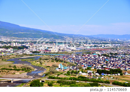 上田駅周辺を望む(長野県上田市)【2024.5】 上田駅周辺を望む(長野県上田市)【2024.5】 114570669