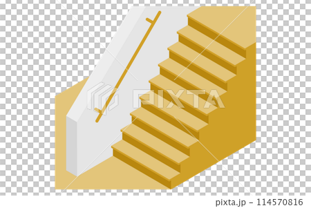 房屋翻新、樓梯扶手護理翻新、等軸圖 114570816