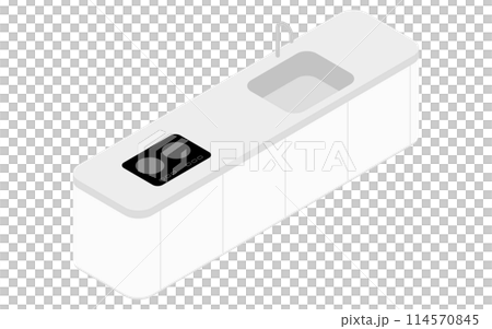 Home renovation, all-electric system kitchen, isometric illustration 114570845
