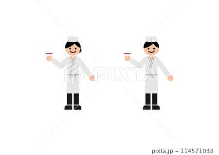 寿司屋で働く人 寿司屋で働く人 114571038