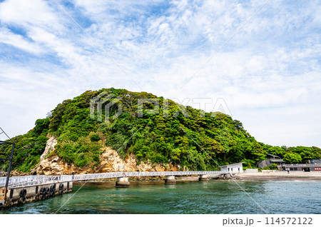 東京湾にある無人島の猿島 東京湾にある無人島の猿島 114572122