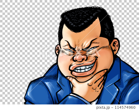 Grinning fat man Grinning fat man 114574960