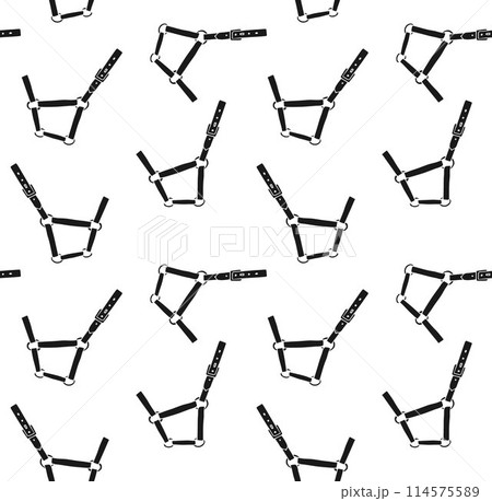 Vector seamless pattern of hand drawn horse halter Vector seamless pattern of hand drawn horse halter 114575589