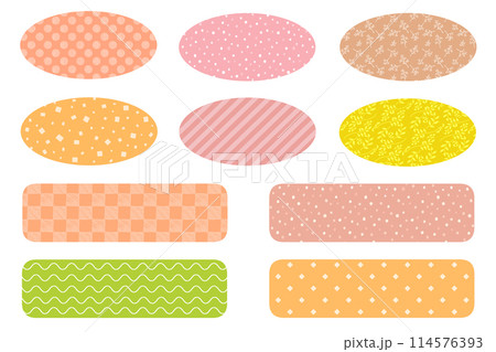フレーム　ラベル　見出し　セット　秋イメージ 114576393