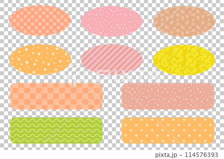 フレーム　ラベル　見出し　セット　秋イメージ 114576393